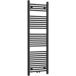 CERANO - Kúpeľňový radiátor Benito - stredové pripojenie 50mm/bočné - 583 W - čierna matná - 1500x450 mm (CER-612177)