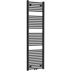 CERANO - Kúpeľňový radiátor Benito - stredové pripojenie 50mm/bočné - 703 W - čierna matná - 1700x450 mm (CER-710056)