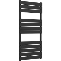 CERANO - Kúpeľňový radiátor Claude - bočné pripojenie - 575 W - čierna matná - 1200x500 mm (CER-429658)