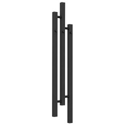 CERANO - Kúpeľňový radiátor Fabiano - háčiky na uteráky - bočné pripojenie - 251 W - čierna matná - 1200x220 mm (CER-342755)