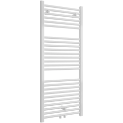 CERANO - Kúpeľňový radiátor Lincoln - stredové pripojenie 50mm/bočné - 366W - biela lesklá - 1200x500 mm (CER-429580)