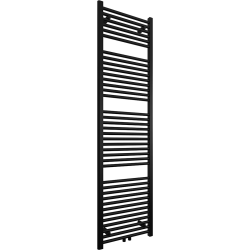 CERANO - Kúpeľňový radiátor Lincoln - stredové pripojenie 50mm/bočné - 559W - čierna matná - 1800x500 mm (CER-429574)