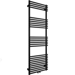 CERANO - Kúpeľňový radiátor Luigi - stredové pripojenie 50mm/bočné - 713W - čierna matná - 1600x500 mm (CER-429688)