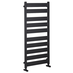 CERANO - Kúpeľňový radiátor Marco - bočné pripojenie - 816W - čierna matná - 1125x550 mm (LIV-WP-10-55)