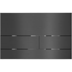 CERANO - Ovládacie tlačidlo splachovania Line k WC modulu Profi - nerezová oceľ - grafit/gun metal (CER-8050BD80365)