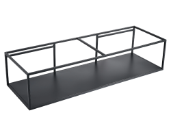 CERANO - Podpěrná konzole pod dvojumyvadlo Geminia - černá matná - 133x33x45  (CER-WA08-SH)