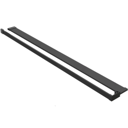 CERANO - Polička/držiak na uteráky pre sprchovú zástenu Walk-In - 8-10 mm - čierna matná - 30 až 160 (CER-440144)