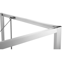 CERANO - Posuvné kolejnice pro dveře Versaro L/P - chrom - 100x190  (CER-8050BD80263)