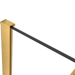 CERANO - Profil pro sprchové zástěny Walk-in Onyx - 8 mm - zlatá - 15 mm (CER-476822)