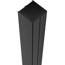 CERANO - Rozširovací profil pre bočnú stenu Porte, Santoro, Lantono L/P - čierna - 15 mm (CER-668815)