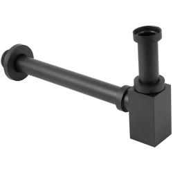 CERANO - Sifón umývadlový - 5/4" - nerez - DN32 mm - čierna matná (CER-677014)