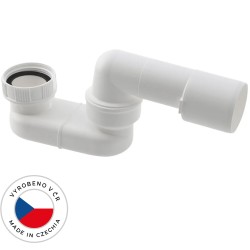 CERANO - Sifón vaňový otočný - plast - 6/4" - DN40/50 - biela (CER-691888)