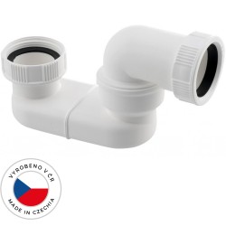 CERANO - Sifón vaňový otočný - plast - 6/4" - DN40 - biela (CER-691885)