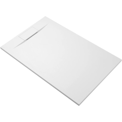 CERANO - Sprchová vanička obdélníková Enzo - SMC/minerální kompozit - strukturovaná bílá matná - 100x90x3  (CER-666064)