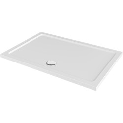 CERANO - Sprchová vanička obdĺžniková Brio - SMC/minerálny kompozit - štruktúrovaná biela - 120x80x4 (CER-679504)
