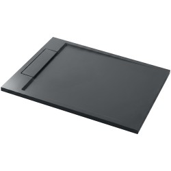 CERANO - Sprchová vanička obdĺžniková Loro - liaty mramor - tmavo šedá - 120x90x3,5 (CER-8050BD80372)