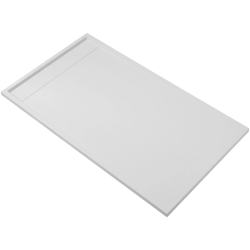 CERANO - Sprchová vanička obdĺžniková Lugo - SMC/minerálny kompozit - biela matná - 100x80x3 (CER-666127)