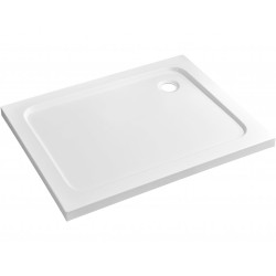CERANO - Sprchová vanička obdĺžniková Soto - akrylát - biela lesklá - 90x80x5 (CER-425551)