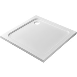 CERANO - Sprchová vanička štvorcová Soto - akrylát - biela lesklá - 100x100x5 (CER-425545)