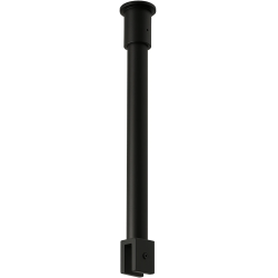 CERANO - Sprchová vzpera Onyx - guľatá - vertikálna do stropu - 40 - čierna matná (CER-476792)
