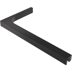 CERANO - Sprchová vzpera Onyx L - hranatá - ľavá - čierna matná - 29x15 (CER-476804)