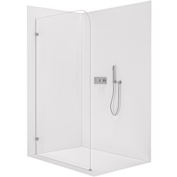 CERANO - Sprchová zástena Walk-in Orbis Ľ/P - 8 mm - chróm, transparentné sklo - 70x200 (CER-682231)