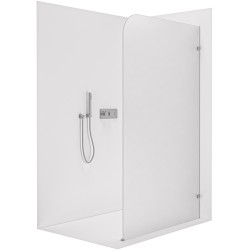 CERANO - Sprchová zástena Walk-in Orbis - Pravá - 8 mm - chróm, mliečne sklo - 70x200 (CER-999924)