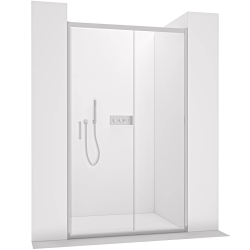 CERANO - Sprchové posuvné dvere Orlano L/P - 5 mm - chróm, transparentné sklo - 90x195 (CER-8050BD74895)