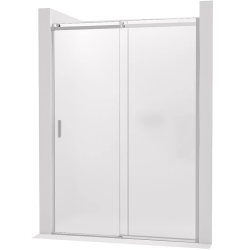 CERANO - Sprchové posuvné dvere Santoro - pravá - 6 mm - chróm, mliečne sklo - 130x195 (CER-663247)