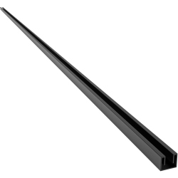 CERANO - Stenový zápustný profil pre sprchové zásteny Walk-in - 10 mm - čierna matná - 200 (CER-544093)