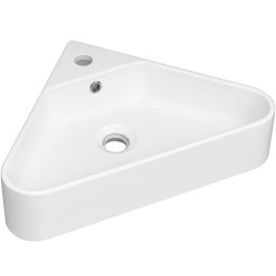 CERANO - Umývadlo keramické Ava - závesné rohové - biela lesklá - 56x34 (CER-680378)