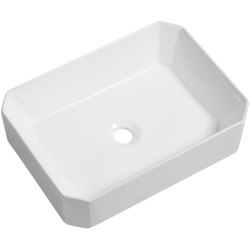 CERANO - Umývadlo keramické Liberto - na dosku - biela lesklá - 50x36,5 (CER-477002)