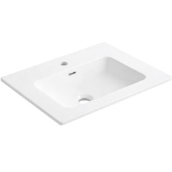 CERANO - Umývadlo keramické Novo - nábytkové - biela lesklá - 61x46,5 (CER-665959)