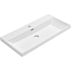 CERANO - Umývadlo keramické Viano - nábytkové - biela lesklá - 81,2x46,4 (CER-680381)