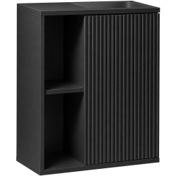 CERANO - Umývadlová skrinka pre WC Sofia - čierna matná - 49,5x62x25 (CER-670741)