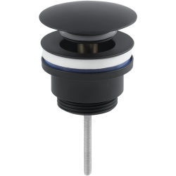 CERANO - Umývadlový výpust - 5/4“ click-clack - univerzálny - mosadz - čierna matná (CER-CC-B2)