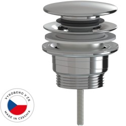 CERANO - Umývadlový výpust - 5/4“ click-clack - univerzálny - plast - chróm (CER-676621)