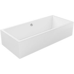 CERANO - Vaňa akrylátová Elisa - obdĺžniková - biela - 180x80x40 - s panelmi a nožičkami (CER-092031)
