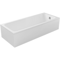 CERANO - Vaňa akrylátová Viola - obdĺžniková - biela - 150x70x41 - s panelmi a nožičkami (CER-010489)