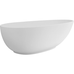 CERANO - Vana z litého mramoru Aura - volně stojící - bílá matná - 180x90x58  (CER-VELA1050W)