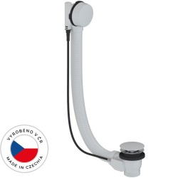 CERANO - Vaňová súprava ovládaná bovdenom 6/4“ - zátka 72mm - bez sifónu - biela lesklá - 80 (CER-676687)