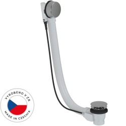 CERANO - Vaňová súprava ovládaná bovdenom 6/4“ - zátka 72mm - bez sifónu - chróm - 80 (CER-676693)