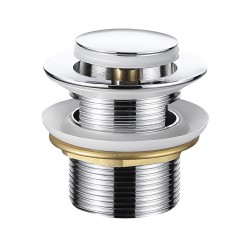 CERANO - Vaňový výpust - click-clack s prepadom - malá zátka - 6/4" - chróm (CER-978818)