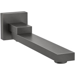 CERANO - Výtoková nástenná hubica - otočná - 23 - hranatá - grafit/gun metal (CER-605071)