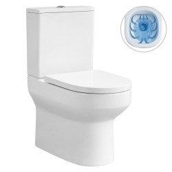 CERANO - WC kombi Vereto, Rimless + PP sedátko - biela lesklá - 81x36 (CER-667757)