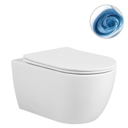 CERANO - WC závesné Felci, Vortex + Slim/UF sedátko - biela lesklá - 55,5x36 (CER-680365)