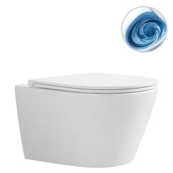 CERANO - WC závesné Toluco, Vortex - bez sedátka - biela lesklá - 50x36 (CER-667763)