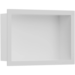 CERANO - Zápustná polička/nika s okrajom do obkladu - biela matná - 30x20x10 (CER-8050BD80240)