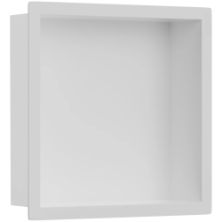 CERANO - Zápustná polička/nika s okrajom do obkladu - biela matná - 30x30x10 (CER-8050BD80241)
