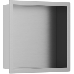 CERANO - Zápustná polička/nika s okrajom do obkladu - nerezová - 30x30x10 (CER-8050BD80250)